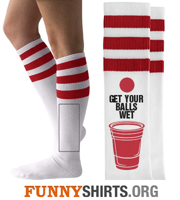 Funny Socks Get Your Balls Wet