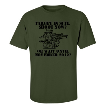 Anti Obama Bin Laden Unisex Gildan Heavy Cotton Crew Neck Tee