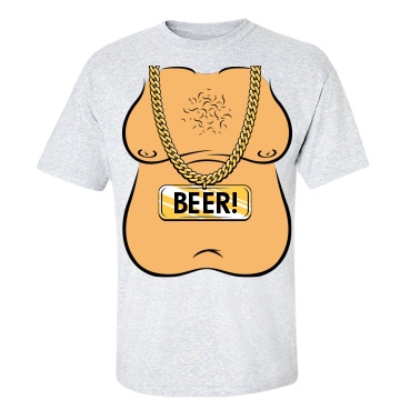 Beer Belly Boy Unisex Gildan Heavy Cotton Crew Neck Tee