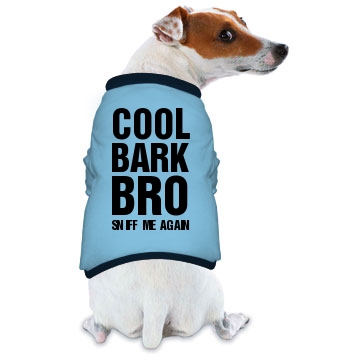 Cool Bark Bro Doggie Skins Dog Ringer Tee