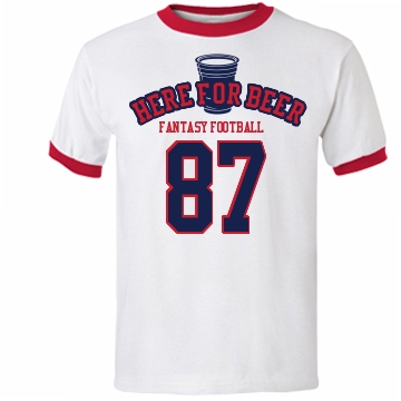 Fantasy Football Team Tee Unisex Anvil Ringer Tee