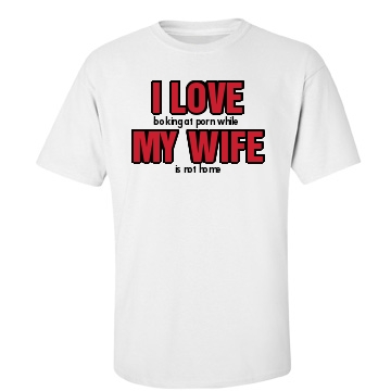 I Love My Wife Unisex Gildan Heavy Cotton Crew Neck Tee
