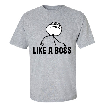Like A Boss Unisex Gildan Heavy Cotton Crew Neck Tee