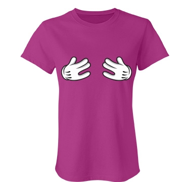 Mouse Swag Junior Fit Bella Crewneck Jersey Tee