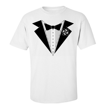 Party Tuxedo Unisex Basic Gildan Heavy Cotton Crew Neck Tee