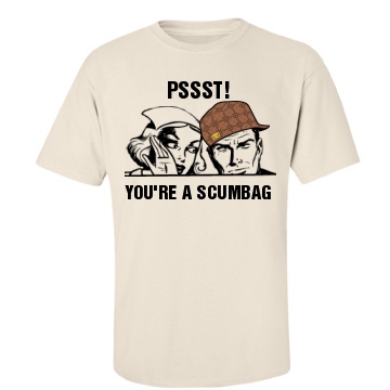 The Scumbag Secret's Out Unisex Gildan Heavy Cotton Crew Neck Tee